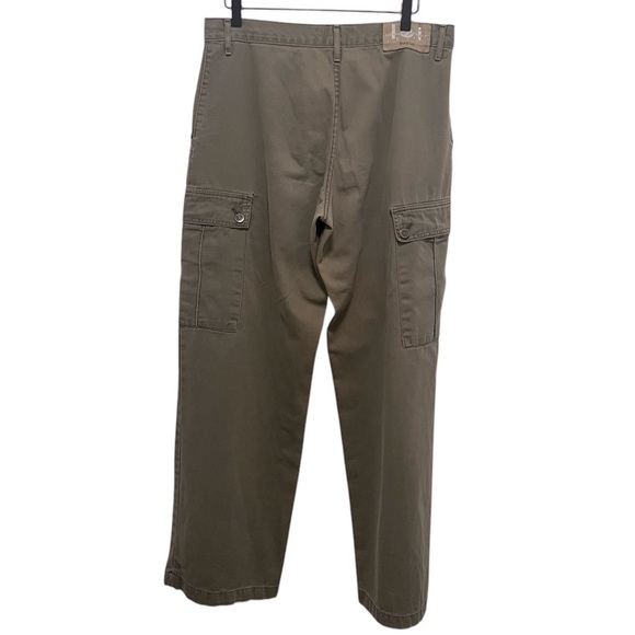 VINTAGE L.e.I Surplus Y2K Wide Leg Bare Back Cargo Pants Size 11 / 32 inch Waist - Picture 2 of 14